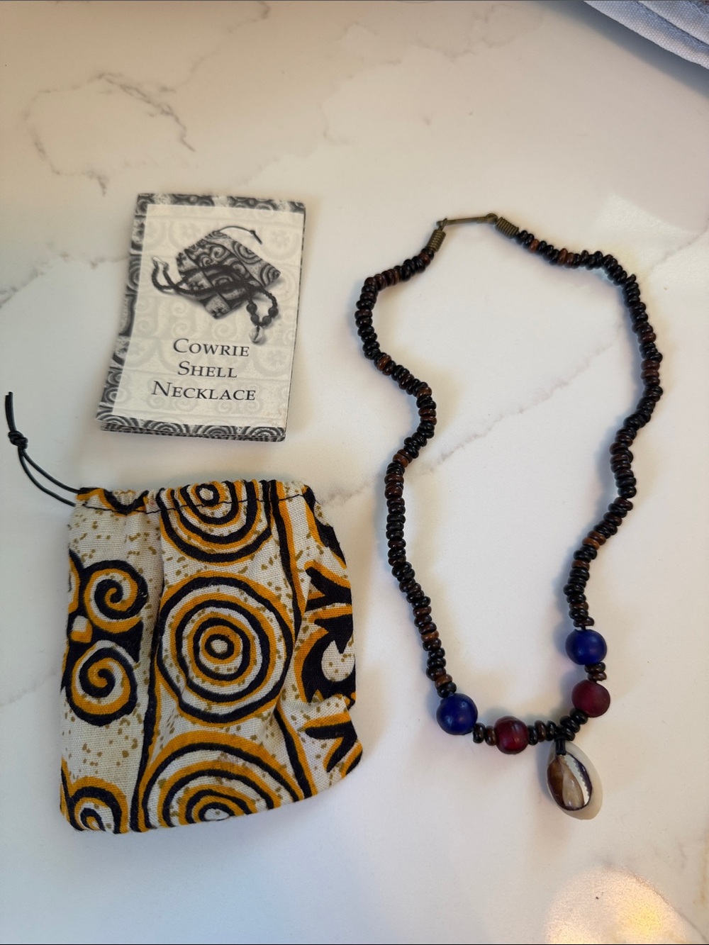 Vintage Pleasant Company Addy accessory Cowrie Shell Necklace